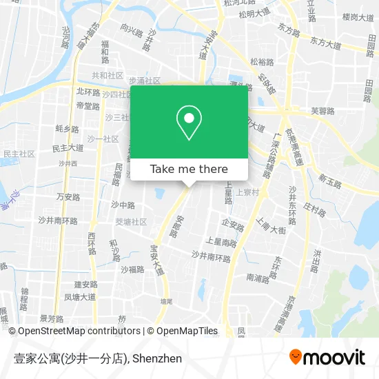 壹家公寓(沙井一分店) map