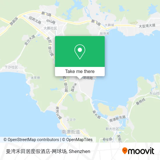 曼湾禾田居度假酒店-网球场 map