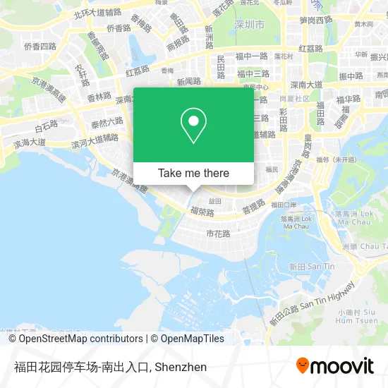 福田花园停车场-南出入口 map