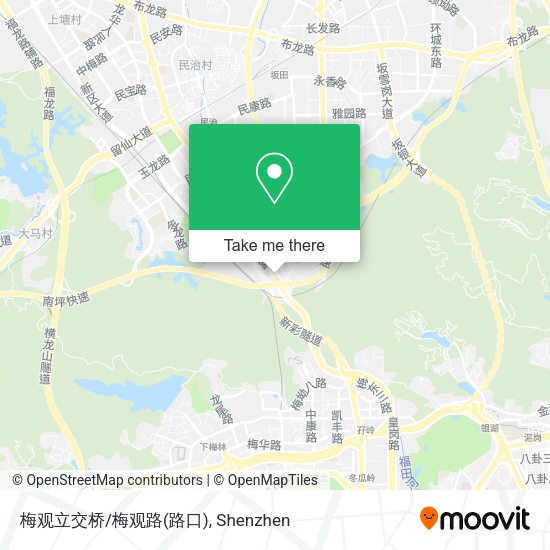 梅观立交桥/梅观路(路口) map