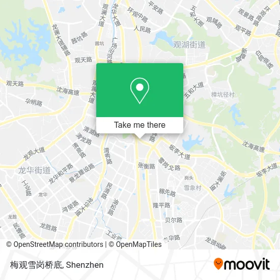 梅观雪岗桥底 map