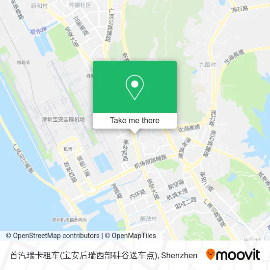 首汽瑞卡租车(宝安后瑞西部硅谷送车点) map