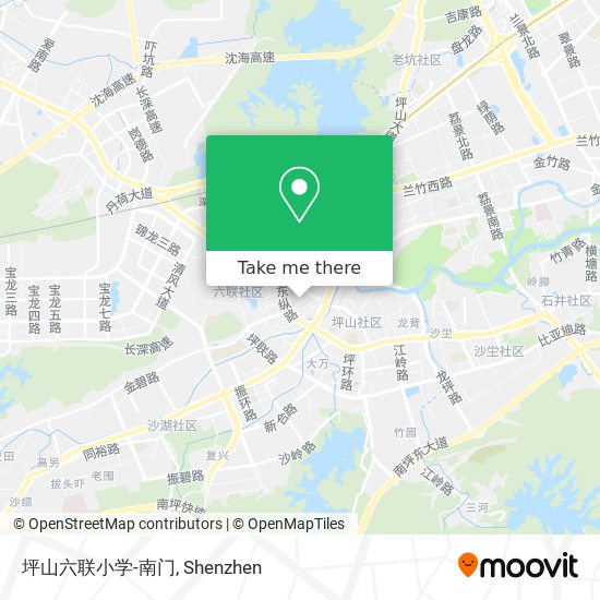 坪山六联小学-南门 map