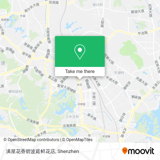 满屋花香碧波庭鲜花店 map