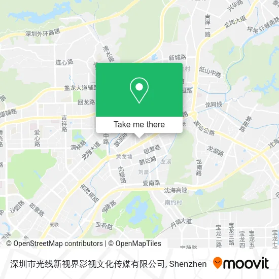 深圳市光线新视界影视文化传媒有限公司 map