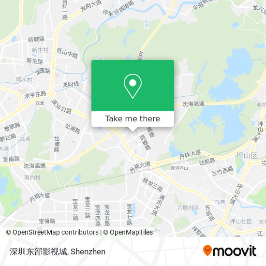 深圳东部影视城 map