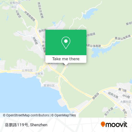 葵鹏路119号 map