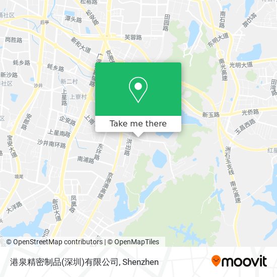 港泉精密制品(深圳)有限公司 map