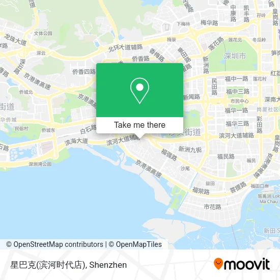 星巴克(滨河时代店) map