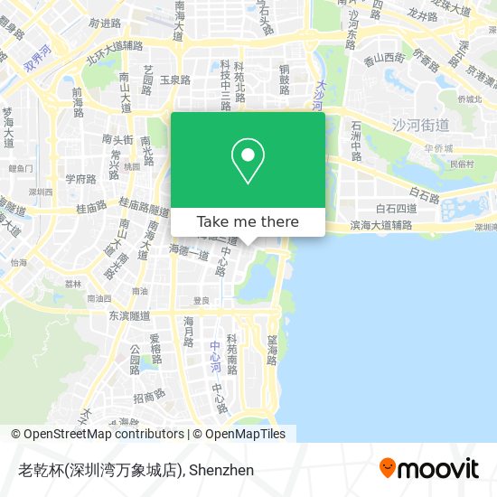 老乾杯(深圳湾万象城店) map