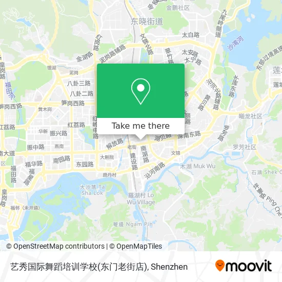 艺秀国际舞蹈培训学校(东门老街店) map