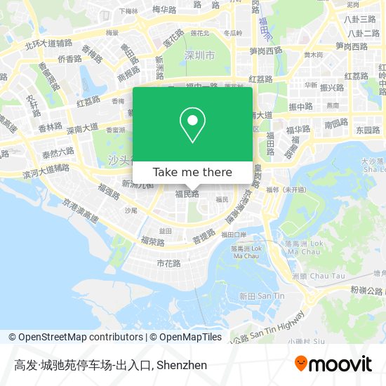 高发·城驰苑停车场-出入口 map