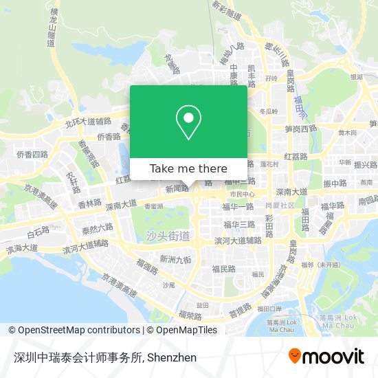 深圳中瑞泰会计师事务所 map