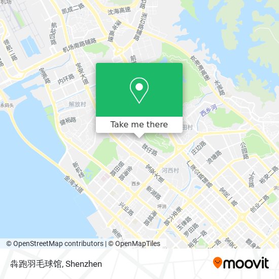 犇跑羽毛球馆 map