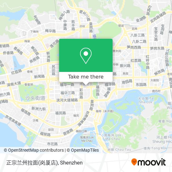 正宗兰州拉面(岗厦店) map