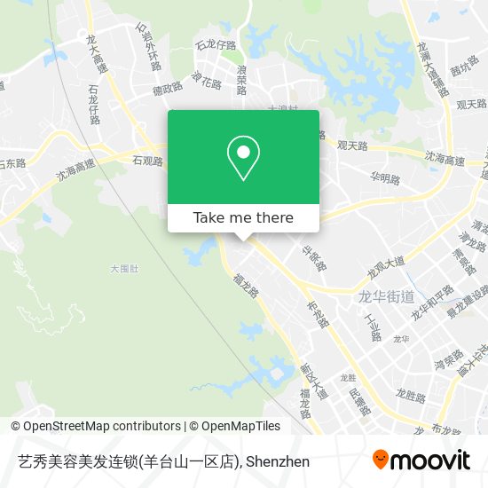 艺秀美容美发连锁(羊台山一区店) map