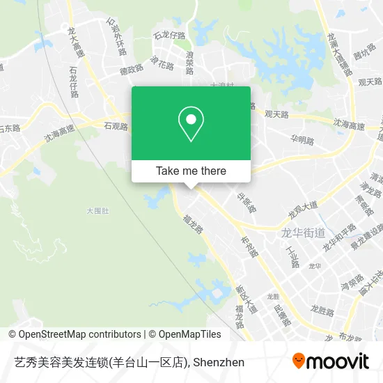 艺秀美容美发连锁(羊台山一区店) map