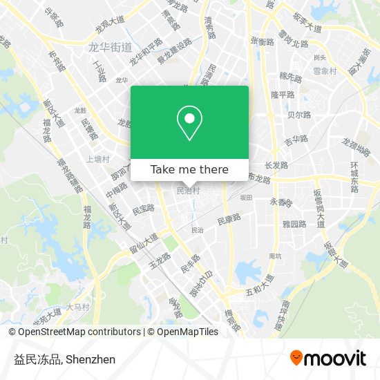 益民冻品 map
