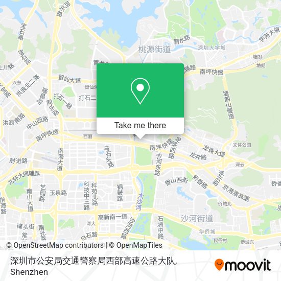 深圳市公安局交通警察局西部高速公路大队 map
