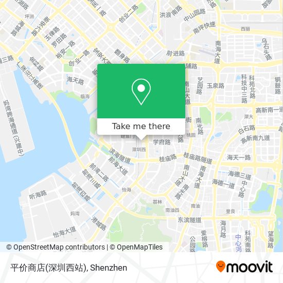 平价商店(深圳西站) map