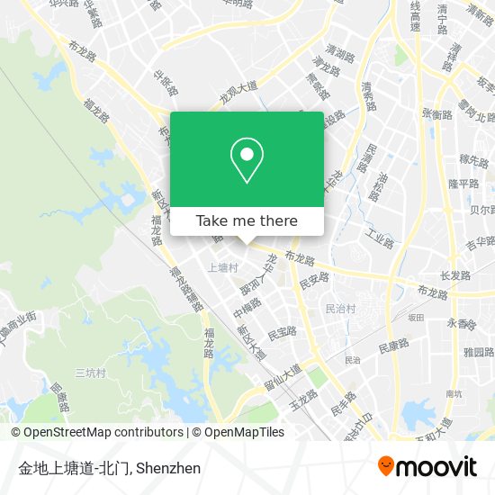 金地上塘道-北门 map