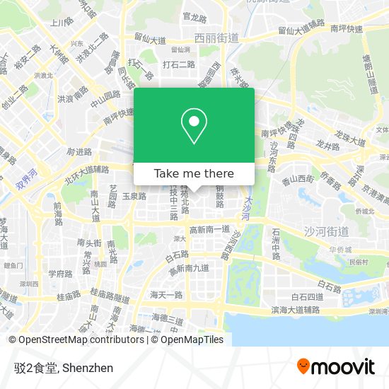 驳2食堂 map