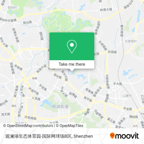 观澜湖生态体育园-国际网球场B区 map