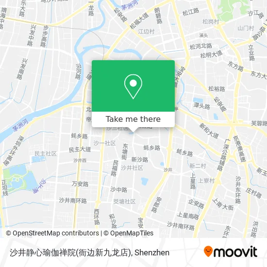 沙井静心瑜伽禅院(衙边新九龙店) map