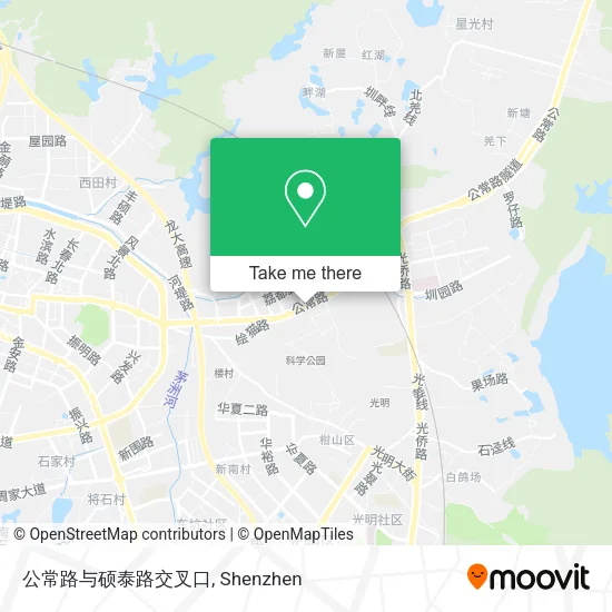 公常路与硕泰路交叉口 map