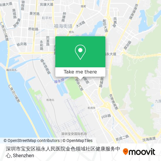 深圳市宝安区福永人民医院金色领域社区健康服务中心 map