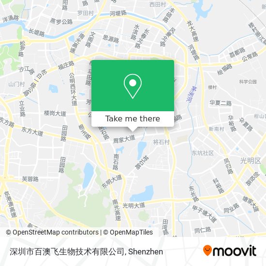 深圳市百澳飞生物技术有限公司 map