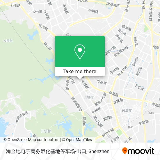 淘金地电子商务孵化基地停车场-出口 map