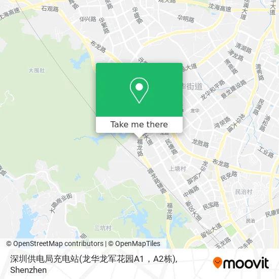 深圳供电局充电站(龙华龙军花园A1，A2栋) map
