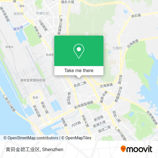 黄田金碧工业区 map