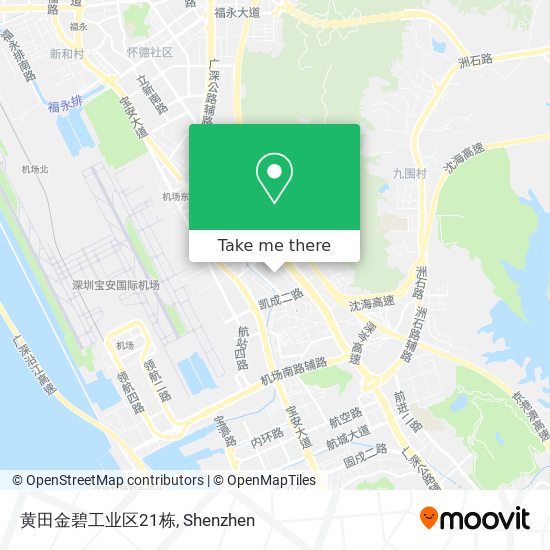 黄田金碧工业区21栋 map