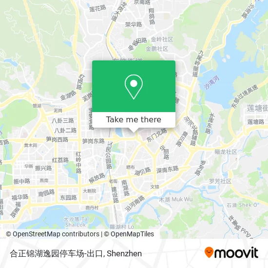 合正锦湖逸园停车场-出口 map