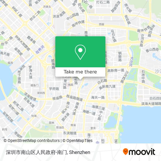 深圳市南山区人民政府-南门 map