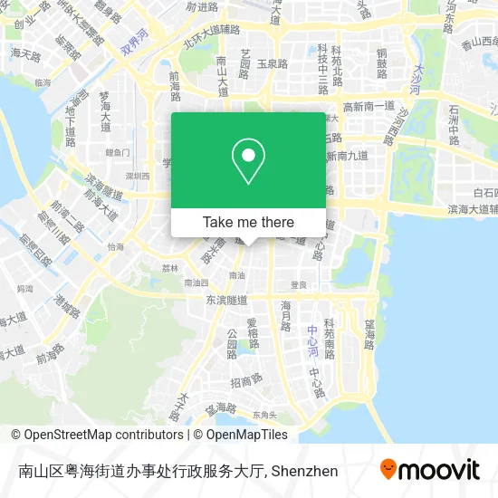 南山区粤海街道办事处行政服务大厅 map