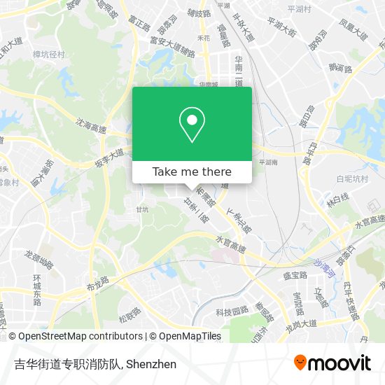 吉华街道专职消防队 map