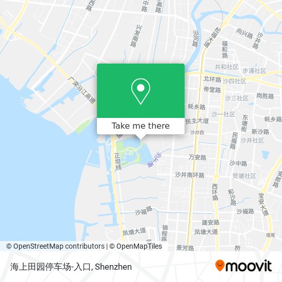 海上田园停车场-入口 map