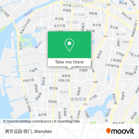 腾芳花园-西门 map