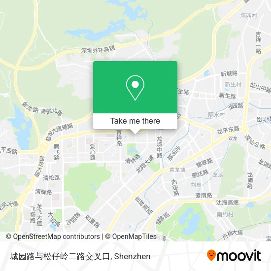城园路与松仔岭二路交叉口 map