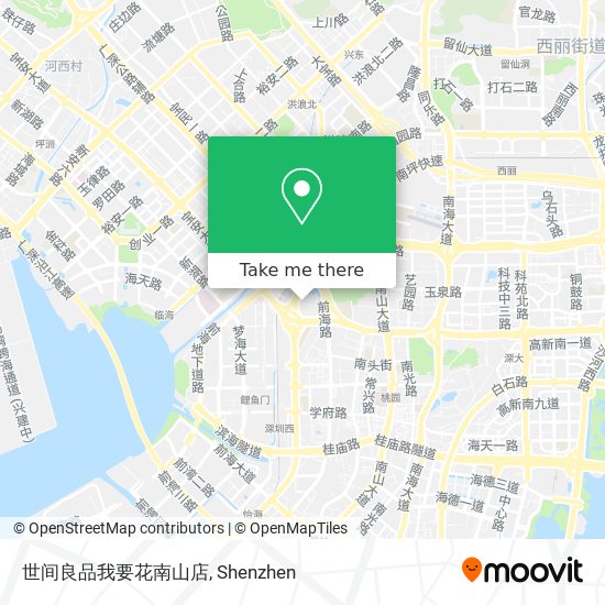 世间良品我要花南山店 map
