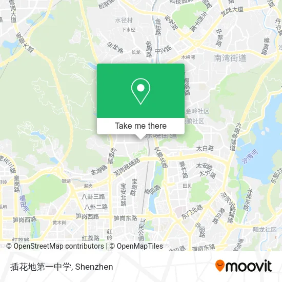 插花地第一中学 map