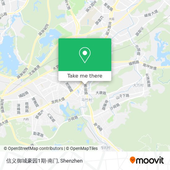信义御城豪园1期-南门 map