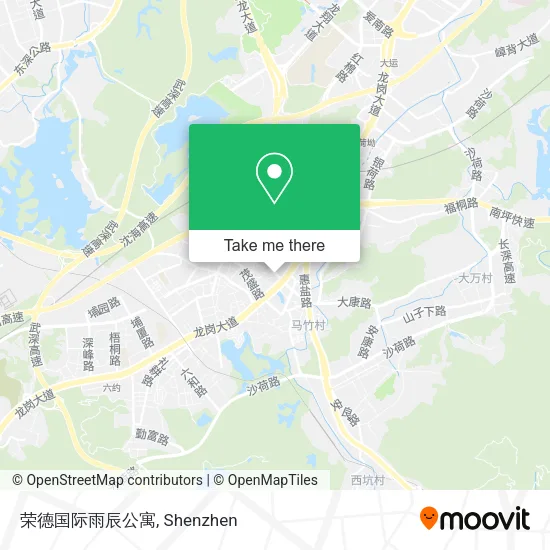 荣德国际雨辰公寓 map