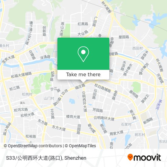 S33/公明西环大道(路口) map