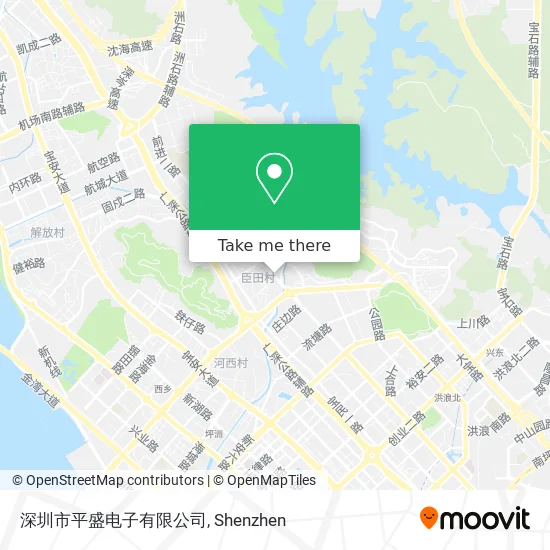 深圳市平盛电子有限公司 map