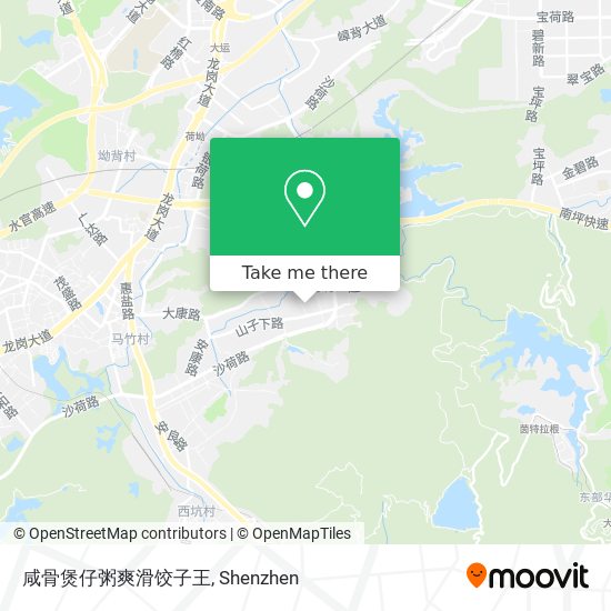 咸骨煲仔粥爽滑饺子王 map