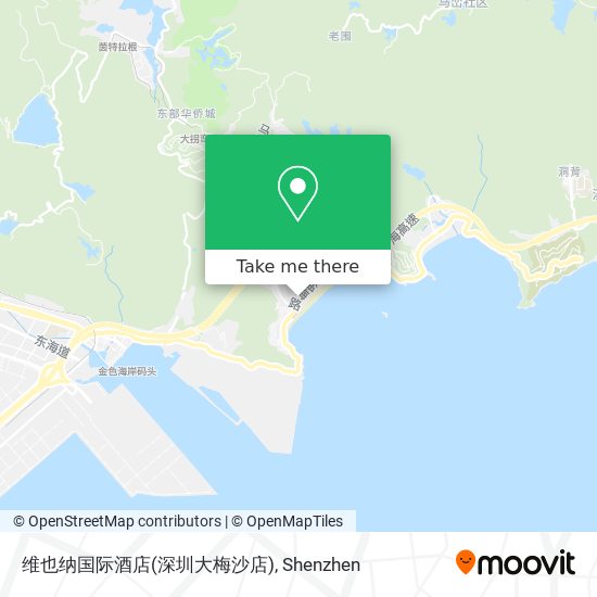 维也纳国际酒店(深圳大梅沙店) map